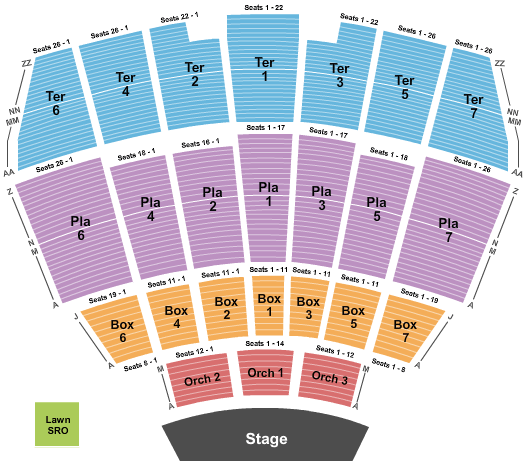 Starlight Theatre Josh Groban Seating Chart
